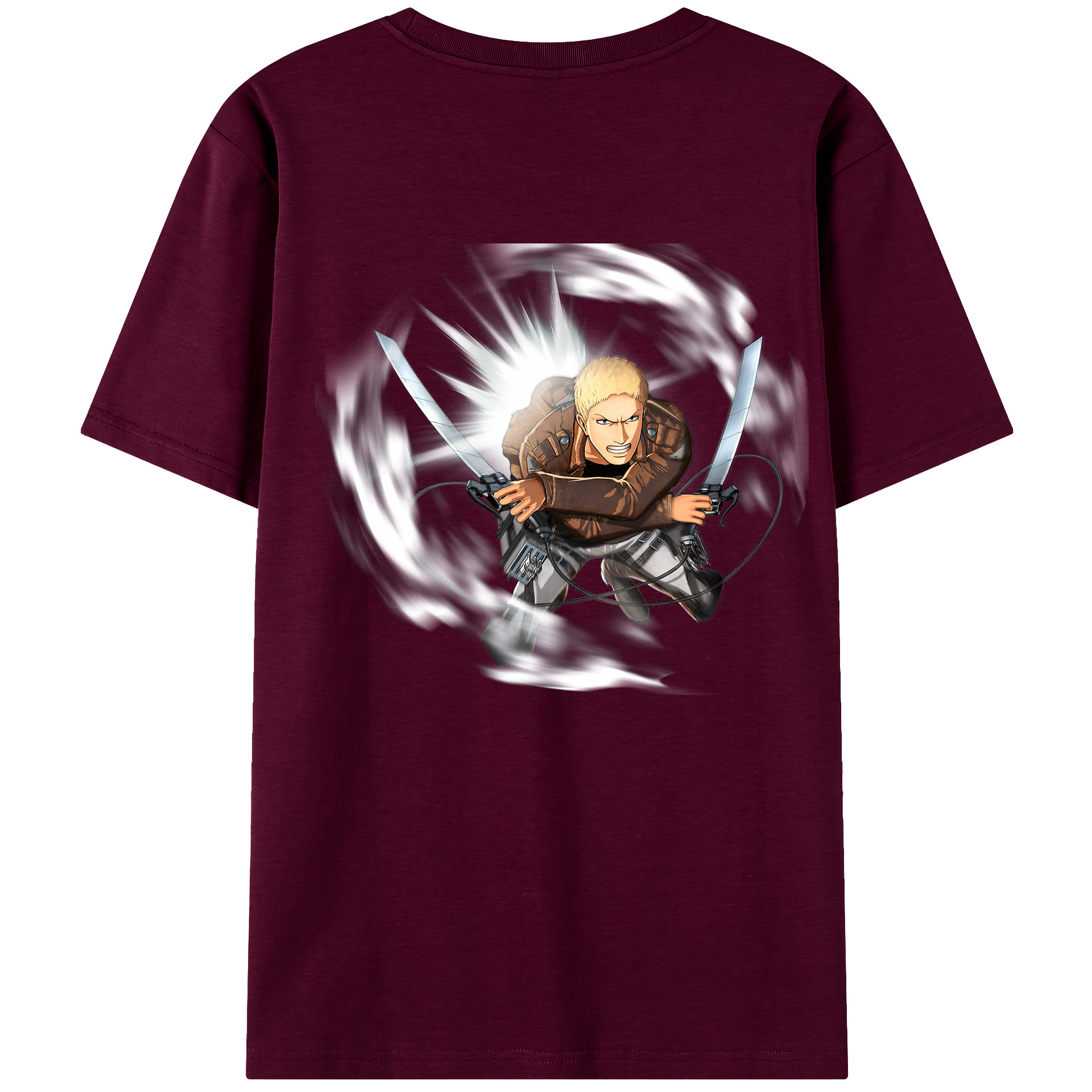（画像用） 進撃の巨人 ライナー・ブラウン Attack on Titan Reiner Braun レディース半袖Tシャツ(バックプリント)